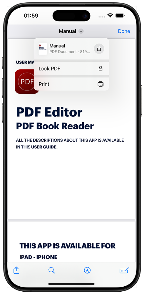 PDF Editor_iPhone screenshot