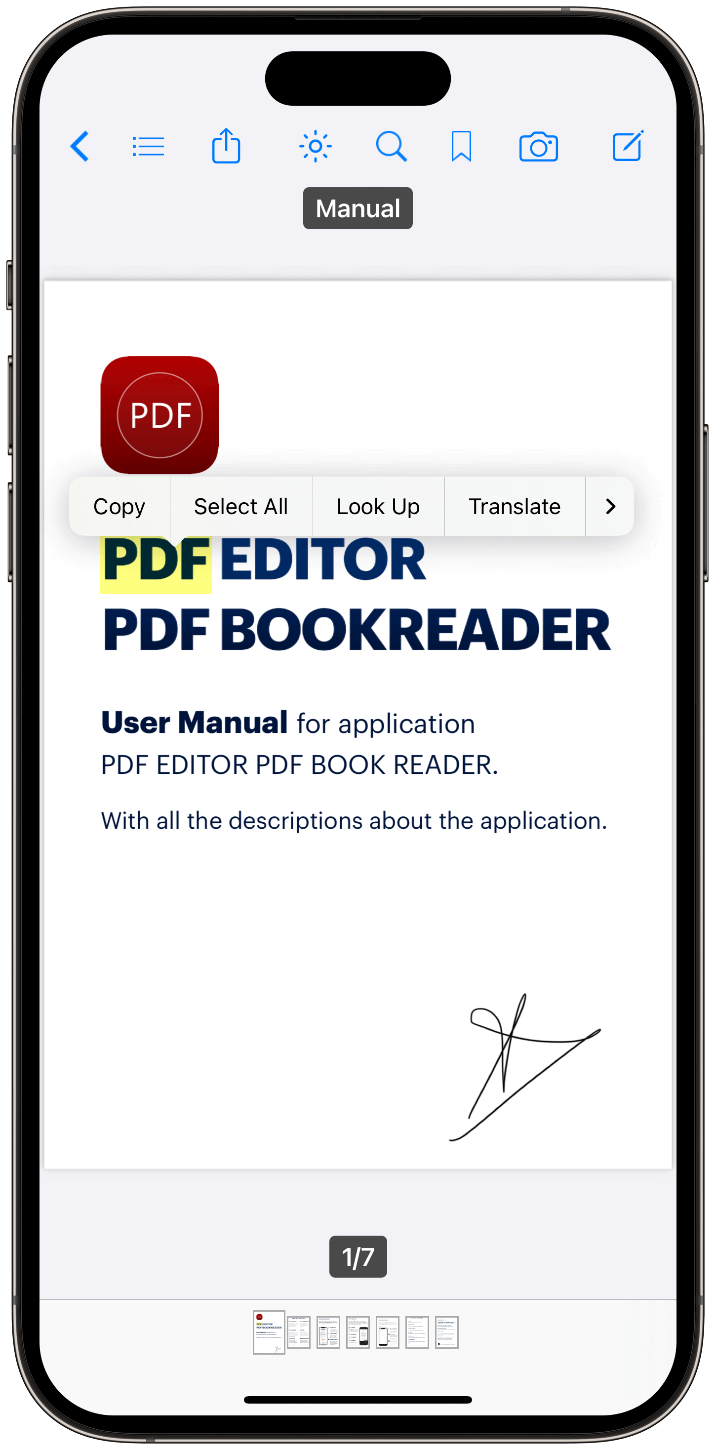PDF Editor_iPhone screenshot